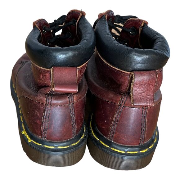 Vintage Doc Martens 6 Eye Oxblood Cherry Red Leather Combat Boots Mens UK 6 - Picture 5 of 7